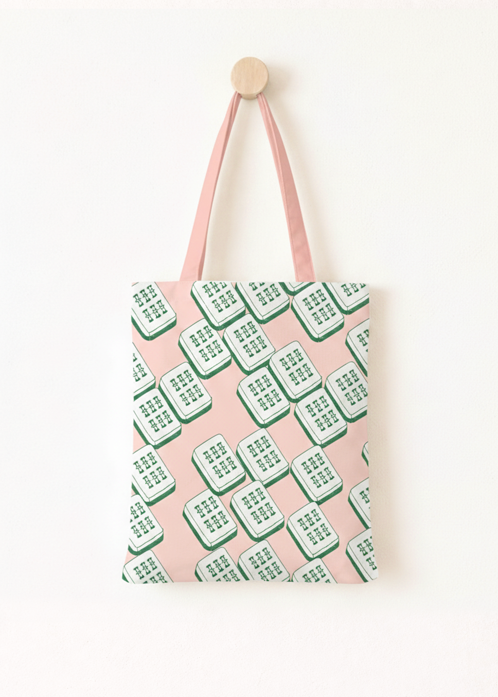 Mahjong Tile (Bamboo) Canvas Tote Bag